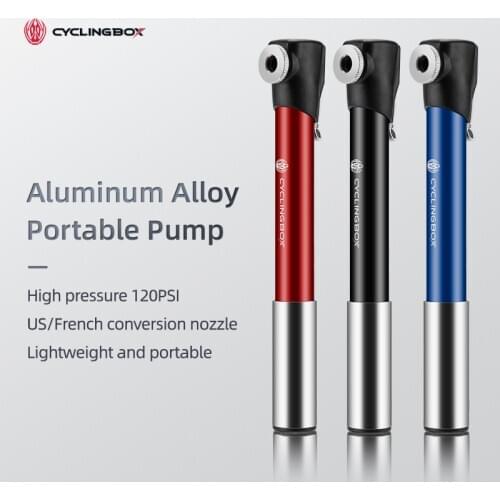Mini Bicycle Pump Aluminum Alloy Air Pump Portable Electric Pump Car Bike Universal Portable Cycle Pump