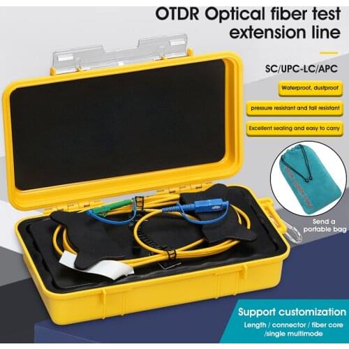 Free shipping SC/UPC-LC/APC OTDR Zone Eliminator,Fiber Rings ,Fiber Optic OTDR Launch Cable Box 500M 1Km 2Km SM 1310/1550nm