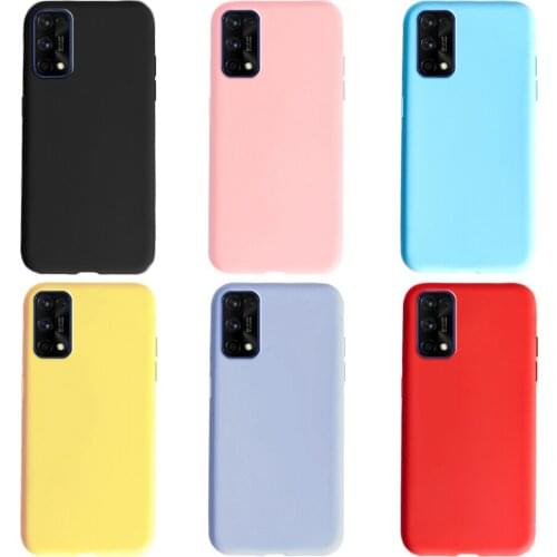For OPPO Realme 7 Case Soft Matte Silicone Phone Case For Oppo Realme 7 pro Cover realme7 realme 7i 7pro Bumper Shockproof Coque