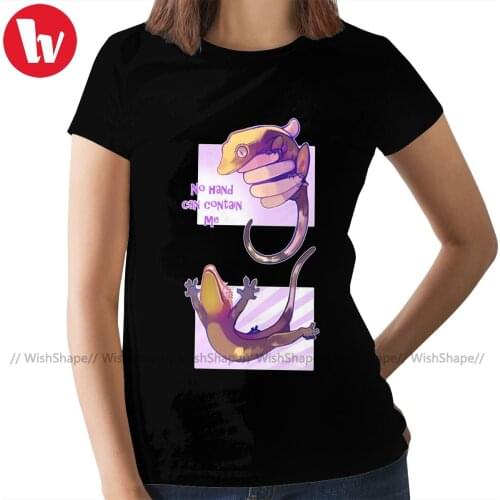 Lizard T-Shirt No Hand Can Contain Me T Shirt Short Sleeve Pattern Women tshirt O Neck Ladies Tee Shirt