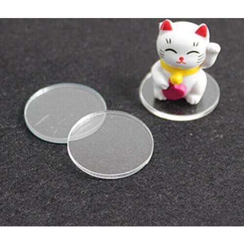 10Pcs 25/35/45mm Round Bases For Miniature Fingures Anime Doll Display Holder