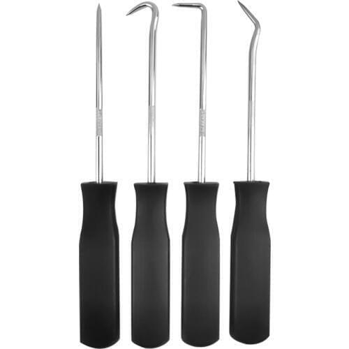 Hot Sale 4Pcs 75mm Car Auto Vehicle Oil Seal Screwdrivers Set O-Ring Seal Gasket Puller Remover Pick Hooks Tools Wholesale CSV