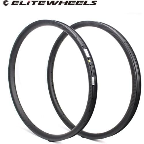 ELITEWHEELS 29er DH AM XC Enduro Mountain Bike Carbon Rim 24 27 30 35 40 50mm Width Asymmetric Tubeless Ready Rims For MTB Wheel