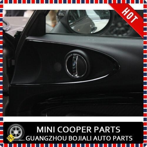 Brand New ABS Material UV Protected Mini Ray Style Black Color Door Speaker Trims For Mini cooper Clubman F54 (2pcs/Set)