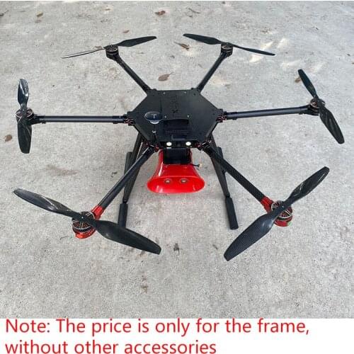 Flyroun LXX6 TL6X003 6 aixs Full Carbon Fiber Umbrella Folding 6-axis Hexacopter Frame Kit with Carbon Fiber Landing Skid