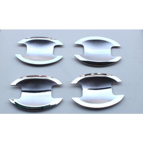 FUNDUOO New ABS Chrome Door Handle Cup Bowl For Nissan X-trail 2008 2009 2010 2011 2012 2013 Free Drop Shipping