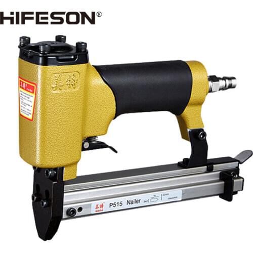 HIFESON Air Pneumatic Frame Gun P515 Nailer Nails Manual Flex Point Tacker Framing Tools Tacker Gun Used for Frame Back Fix