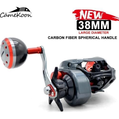 CAMEKOON 7.3:1 Gear Ratio Saltwater Baitcasting Reel 8KG Max Drag 8+1 Ball Bearings Magnetic Brake Carp Fishing Coil