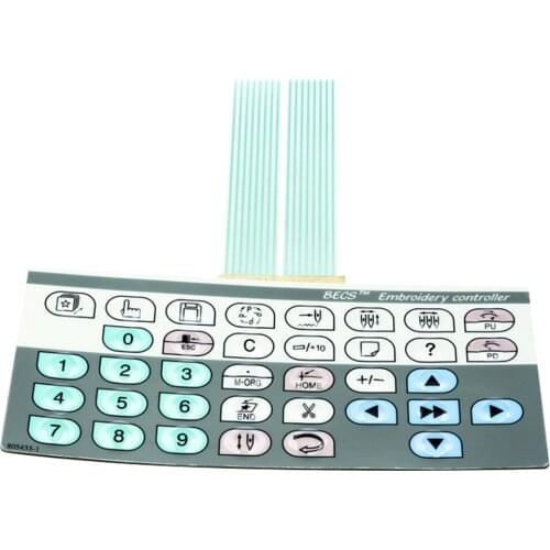 Computer Embroidery Machine Operating Head Key Film 28 Type Key Film Mask Button