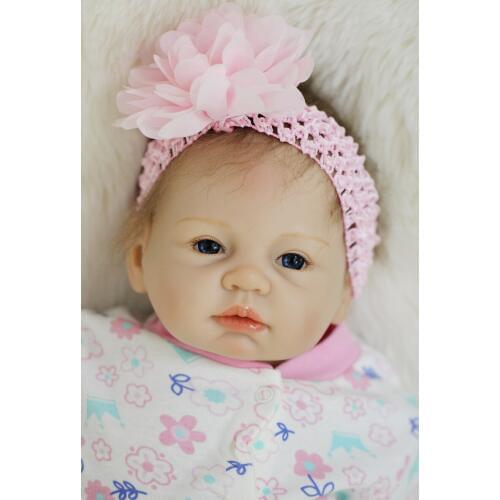 Sudoll About 22" Handmade Lifelike Newborn Baby Doll Reborn Soft Silicone Vinyl Doll Top Quality