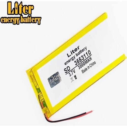 Best battery brand rechargeable batteries 3.7V 3000mah polymer lithium Li-ion battery for tablet pc 7 inch MP3 MP4 3553110