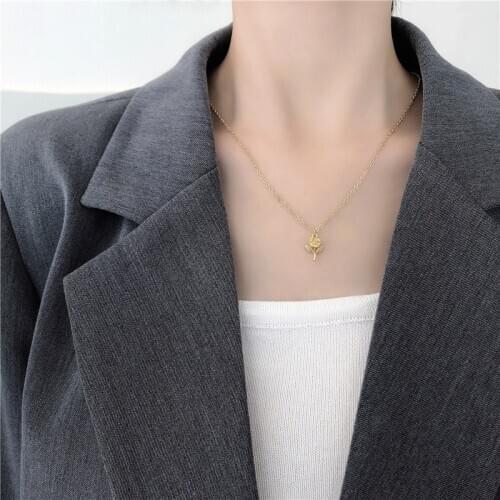 Trendy Simple Flower Choker Necklace For Woman Bohemian Statement Rose Pendants Neckalces Collares Collier Femme 2020 New Gift