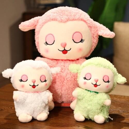 Sleeping Angel Sheep Plush Toys Stuffed Animal Lamb Doll Soft Pillow Baby Kids Girls Kawaii Birthday Gift Room Decoration