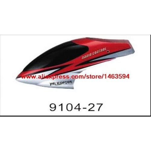 Wholesale Double Horse 9104 DH9104 RC Helicopter Spare Parts Head cover Nose of copter (red) Free Shipping