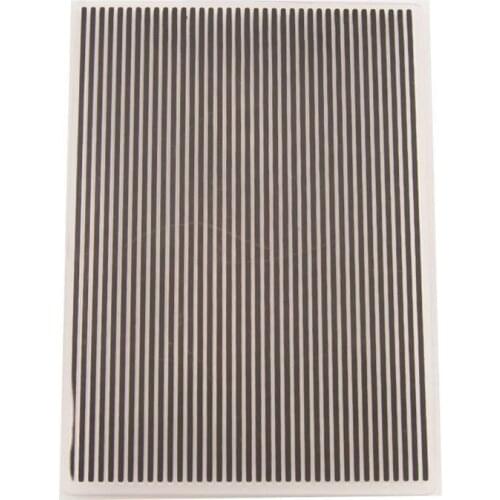 Plastic Embossing Folders Black Stripe Template DIY Scrapbooking Paper Craft/Card Making Decoration Rectangle 14.8 x 10.5cm 1 Pc
