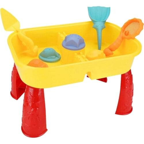 Beach Sand Toys Set Kids Water Sand Play Table With Accessories Summer Beach Sandpit Toy Outdoor Beach Family Play Set