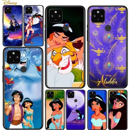 Aladdin and the magic lamp Shockproof Cover for Google Pixel 5 5A 4 4A XL 5G Black Phone Case Shell Soft Fundas Coque Capa