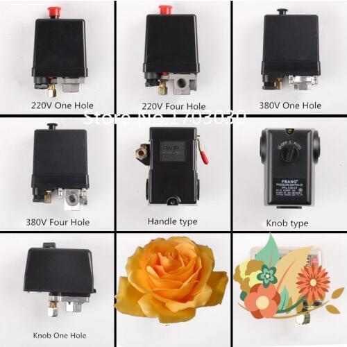 PSI Air Compressor Pressure Control Switch Valve Regulator Switch Regulating 3 Phase 380v220v Air Compressor Pressure Regulato