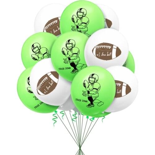 12-Inch Rugby Rubber Balloons American Football Boy Children 's Anniversary Birthday Party Decoration Supplies