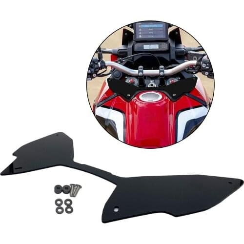Motocycle ForkShield Updraft Wind Deflector for HONDA CRF 1100L Africa Twin 2020+ Motorcycle Accessory 45x25x20cm Black