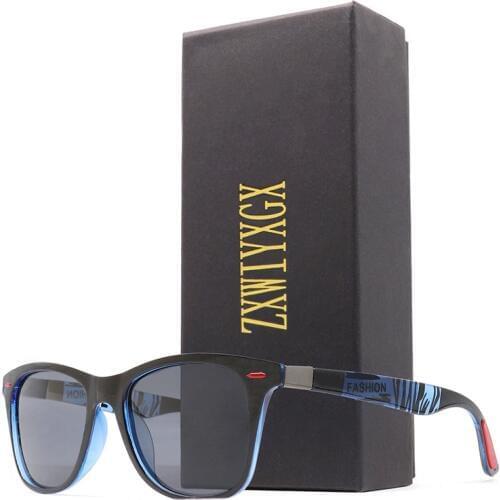 ZXWLYXGX 2020 Polarized Sunglasses Women Men Classic Brand Designer Vintage Square Sun Glasses Driving Mirror UV400 Eyewear