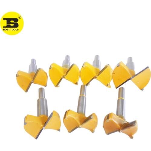 BOSI 42-60mm Tungsten Cobalt Carbide Steel Woodworking Forstner Drill Bit