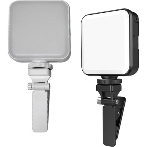 Mini LED Video Light Rechargable 3-Color Pocket Photo Light 3000-6000K Panel Lights for Video Recording Photo Live Streaming