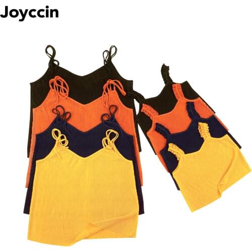 Joyccin Strip Top V Neck Solid Sleeveless soft Summer Tank Top Family matching outfits Mom and Me#721012