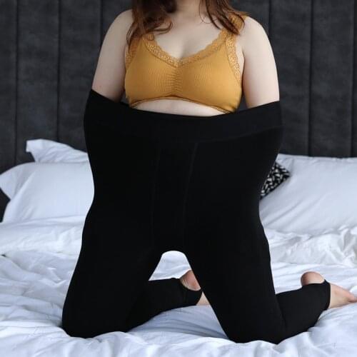 750G Large Size Leggings Thickened Plus Cashmere All-in-one Trousers Waist Warm and Thin Ladies Leggings Women