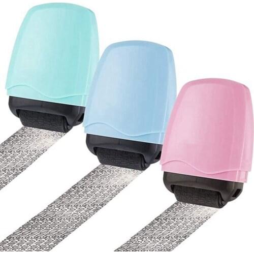 1PC Privacy Roller Stamp Protection Privacy Roller Stamp Confidential Data for Scrapbooking DIY Seal Stamp