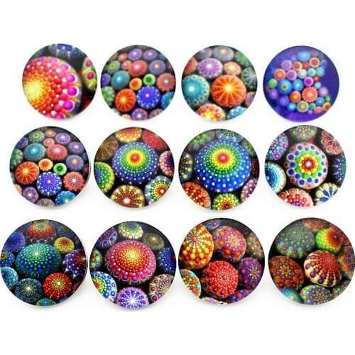 10pcs/lot New Snap Jewelry Seven Colour Stone Glass Snap Buttons Fit 18mm/20mm Ginger DIY Snap Bracelet&Bangles Necklace