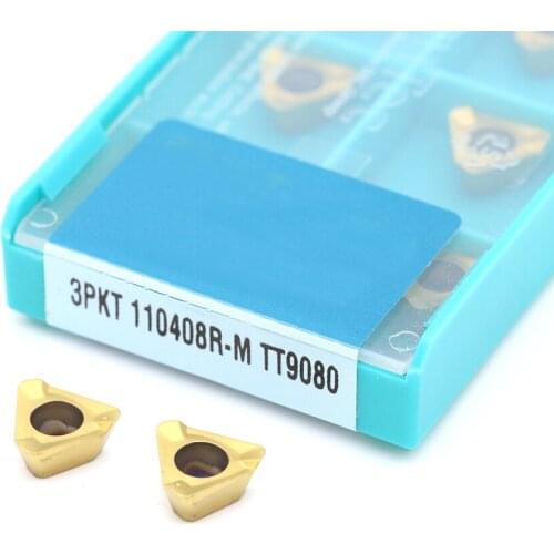 100% High quality original 3PKT100408R M TT9080 Carbide Insert External Turning Tool CNC metal Lathe Tool Milling tool