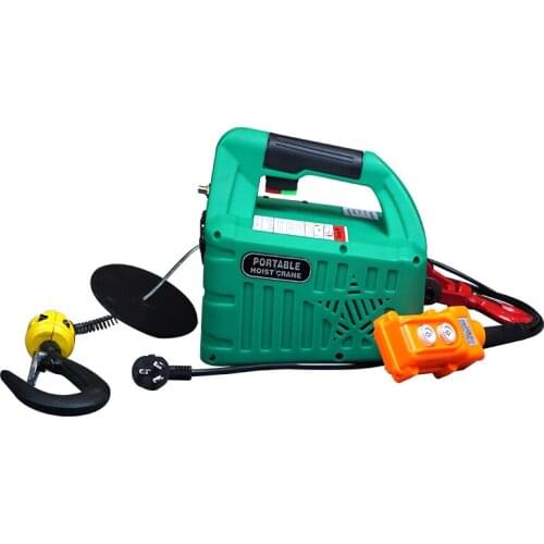 220V Portable Electric Winch 500KGX7.6M 200x19M with Wireless Remote Controller Winch Traction Block Electric Hoist Windlass
