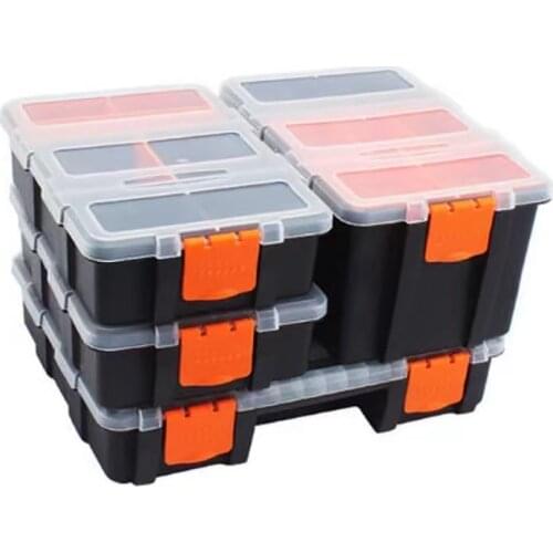 4Pc/set Tool Case Components box Plastic Parts Combined Transparent Screw Containers Storage Case Hardware accessories tool box