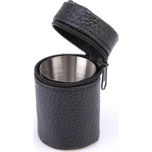4Pcs/Set Mini 30ml Portable Stainless Steel Wine Cups Beer Mug Travel Home Kitchen Practical Drinking Bottle Wine Glass