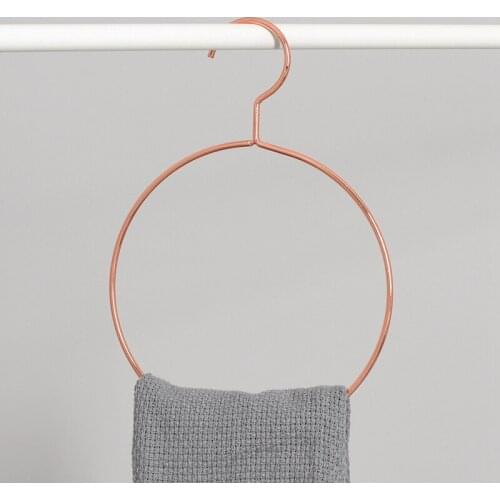 5 pcs/lot Nodic Style Wire Hangers for Towels Scarf Tie Metal Clothes Hanger