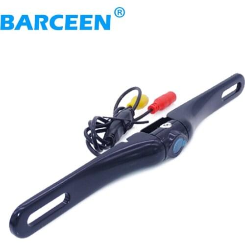 Car license plate camera universal car rear reversing camera bring 170 lens angle glass lens material ccd night vision