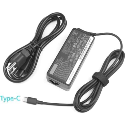 Huiyuan Fit for Lenovo Thinkpad L380 L390 L480 L580 L590 20LS 20LT 20LW 65W Type-C Laptop Power Supply Adapter Cord 65W USB-C