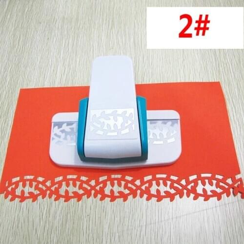 Big size Fancy border punch flower design embossing punch scrapbooking handmade edge device DIY paper cutter Craft gift 2