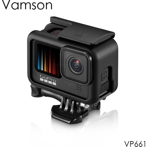 Vamson for GoPro Hero 9 Black Standard Protective Border Frame Housing Case Cover Shell Mount for Go Pro Hero9 Camera Accessory