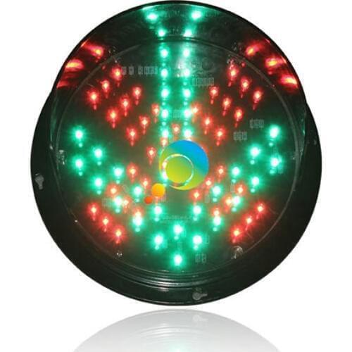 DC24V High quality waterproof 200mm road safety lights red cross green arrow mini traffic light no surround