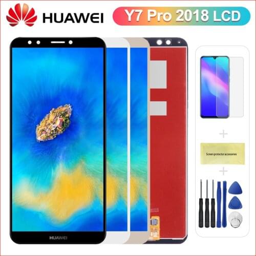 5.99" Enjoy 8 Display For HUAWEI Y7 Prime 2018 LCD Touch Screen With Frame For Huawei Y7 Pro 2018 Display Nova 2 Lite ldn-lx3