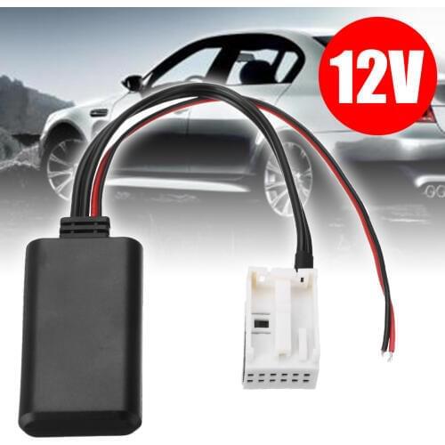 1pcs 12Pin 12V bluetooth Audio Adapter Aux Cable Supports 2004-2010 Models For BMW E60 E63 E64 E61