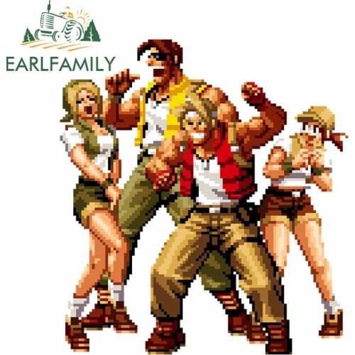 EARLFAMILY 13cm x 11.9cm for Arcade Metal Slug MARCO FIO Car Sticker RV Tuning Decal Windows Windshield Creative VAN Decoration