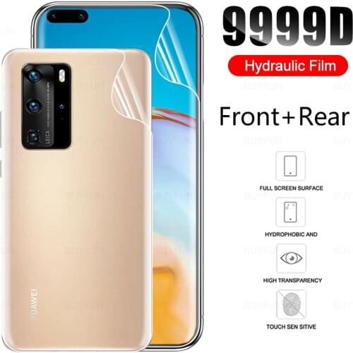 Full Cover Hydrogel Film On The For Huawei P 40 Screen Protector For Huawei P40 Lite P40 Lite E Phone Tpu Back Protective Film
