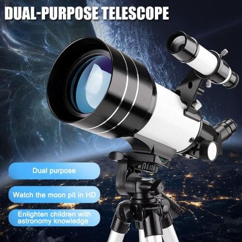 HD Telescope For Adults Kids 70mm Aperture Astronomical Telescope with Tripod Camping And Stargazing Binocolo Cannocchiale