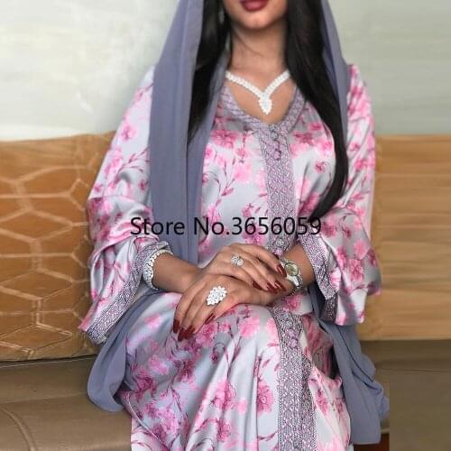 Kaftan Abaya Dubai Muslim Hijab Maxi Dress Islam Turkey Dresses Abayas For Women Vestidos Djellaba Robe Longue Musulman Femme