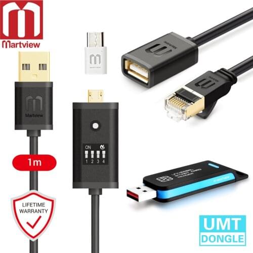 Martview UMT Dongle UMT Key for Samsung for Huawei LG ZTE Alcatel FREE Martview All Boot Cable & Micro USB To Type-C Adapter