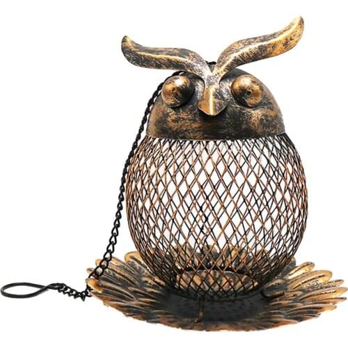 Wrought Iron Owl Hummingbird Bird Feeder Outdoor Garden Decor Pet Supplies Birds Accessories Bird Food Drinkers