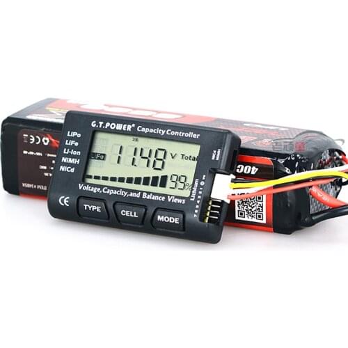 RC Cars Parts GT Power Multi-function Remote Control Model Toy Cars Accessories Battery Power Beep Tester Voltage Detection